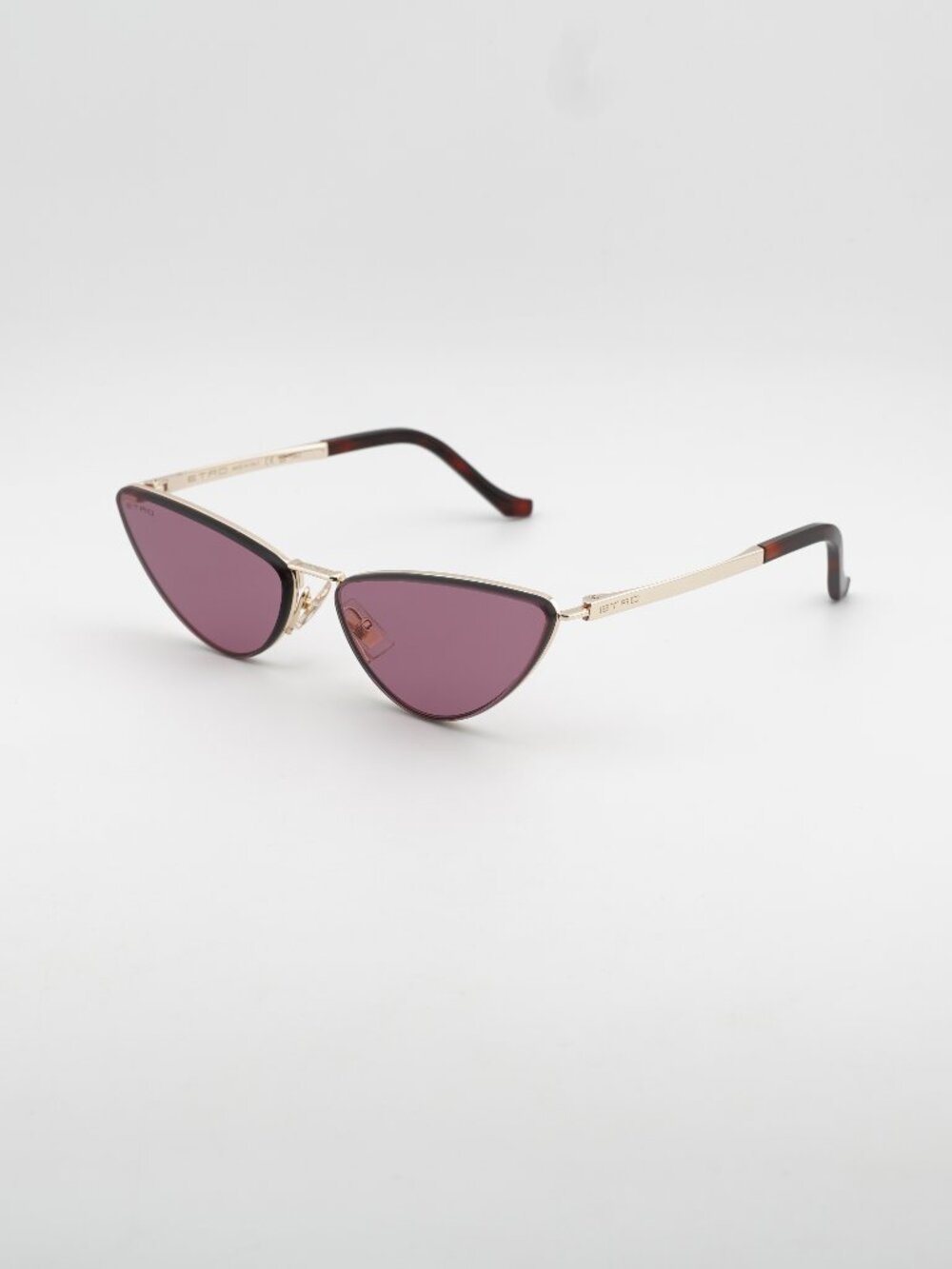 ETRO 0035/S 0000 W9 Sunglasses Gold Cat Eye Frame, Red Lenses